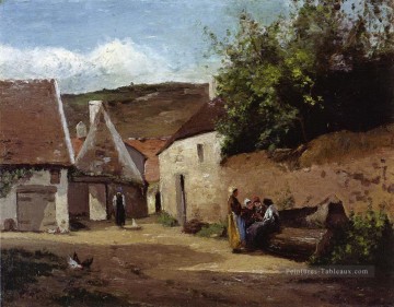  coin - coin village 1863 1 Camille Pissarro